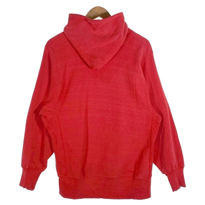 70-80's Champion チャンピオン リバースウィーブ プルオーバースウェットパーカー 目無し レッド USA製 単色タグ Size M 福生店