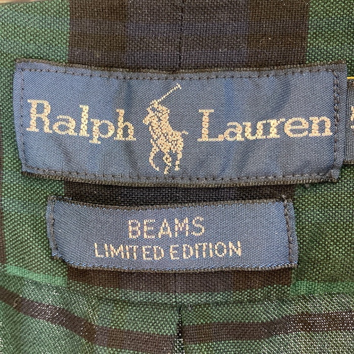 RALPH LAUREN ラルフローレン BEAMS別注 チェックシャツ グリーン sizeXXL 瑞穂店