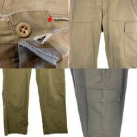 イギリス軍 ミリタリー ベイカーカーゴパンツ ファティーグ オリーブ Size 85/80/96 福生店