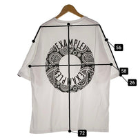 EXAMPLE エグザンプル バックバンダナサークルプリント Tシャツ ホワイト Size XL 福生店