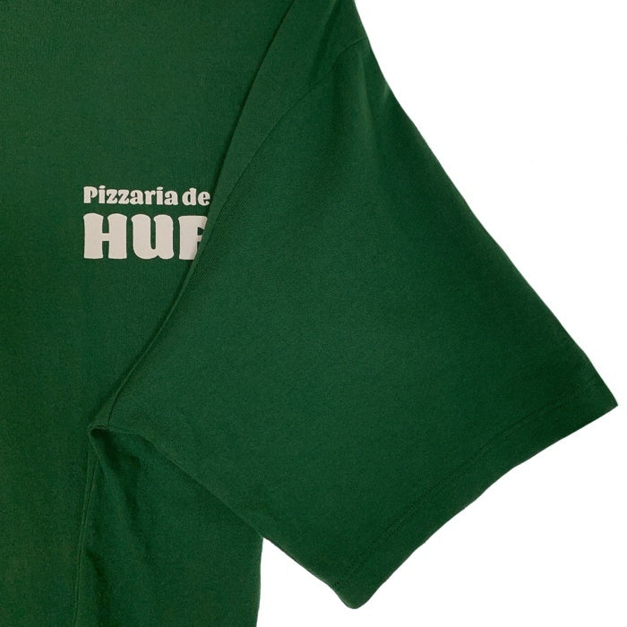HUF ハフ NY DELIVERY TEE ニューヨークデリバリー Tシャツ グリーン プリント Size L 福生店