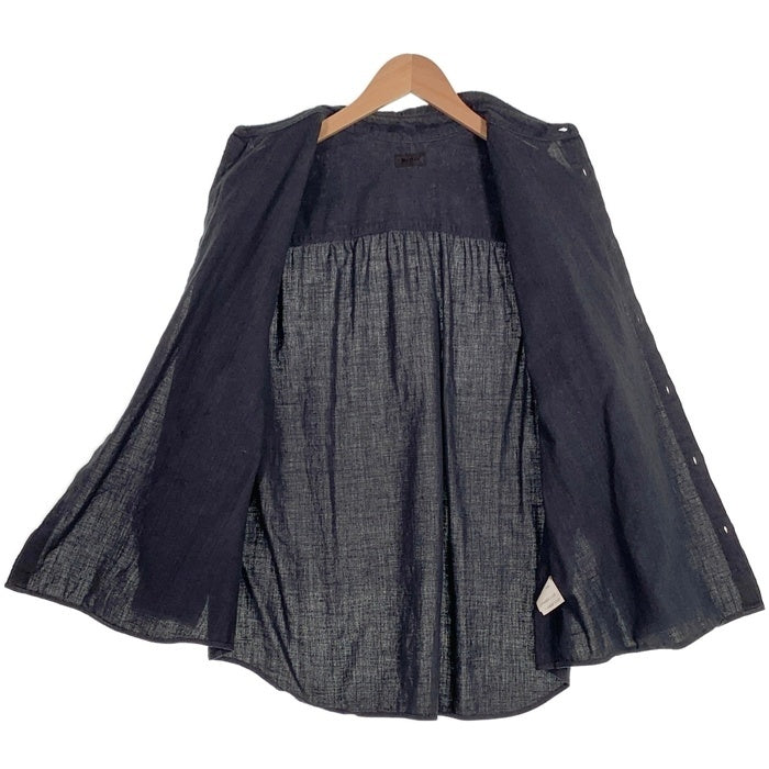 MITTAN ミッタン SS2024 コットン 長袖 カディシャツ SH-101 ブラック Size 2 福生店