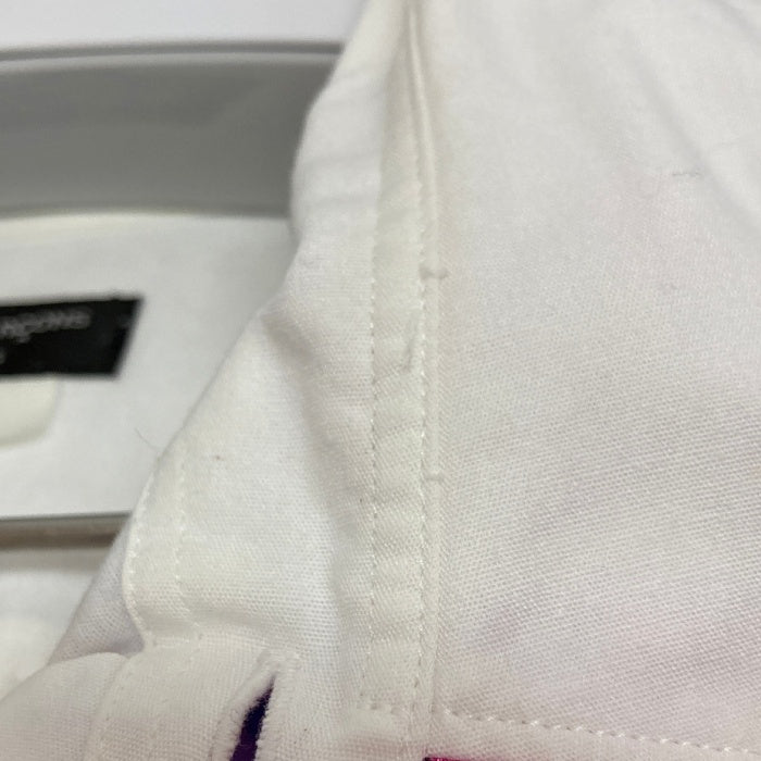 COMME des GARCONS HOMME PLUS コムデギャルソン オム プリュス 半袖フリル装飾シャツ ホワイト sizeXS 瑞穂店