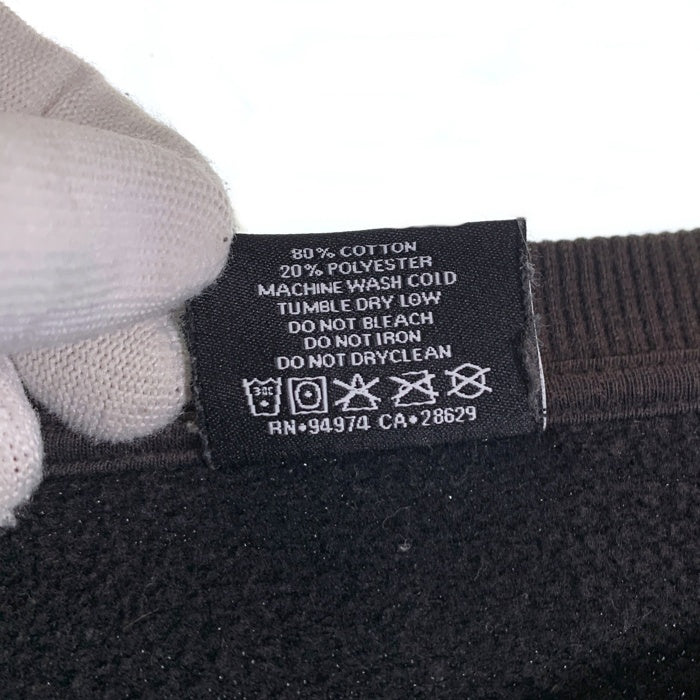 STUSSY ステューシー ロゴ 王冠 バックプリント クルーネックスウェット ブラック Z3000SAS19 Size L 福生店