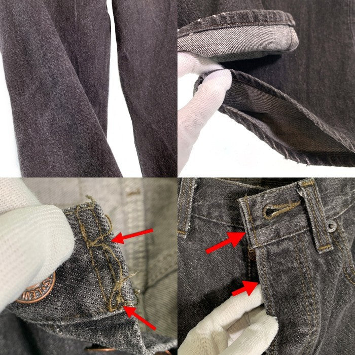 Levi's リーバイス 501-0658 ブラックデニムパンツ テーパード USA製 Size 29×36 福生店