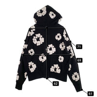 READYMADE レディメイド DENIM TEARS デニムティアーズ COTTON WREATH HOODIE コットンリースフーディ プルオーバースウェットパーカー ブラック ホワイト RE-DT-BK-00-00-08 Size L 福生店