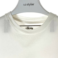 STUSSY ステューシー Schott ショット 100周年 BUILT FOR THE LONG HAUL!! Tシャツ ホワイト sizeL★汚れ有 瑞穂店