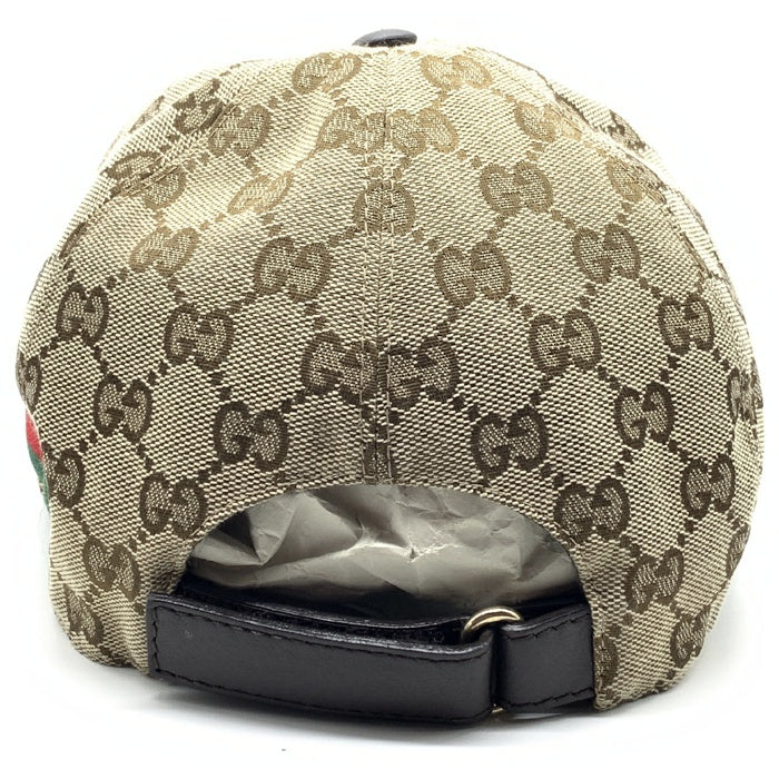 Gucci グッチ GG柄 ベースボールキャップ シェリーライン ベージュ 200035 Size L 福生店