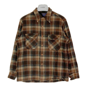 PENDLETON ペンドルトン ネルシャツ チェック ブラウン系 sizeL 瑞穂店