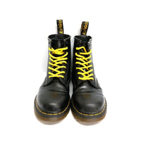 Dr.Martens ドクターマーチン 8ホール レザーブーツ 黄色紐 ブラック sizeUK6 瑞穂店