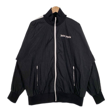 Palm Angels パームエンジェルス WINDBREAKER JACKET ウィンドブレーカー トラックジャケット ブラック ナイロン PMBD014E19507002 Size L 福生店
