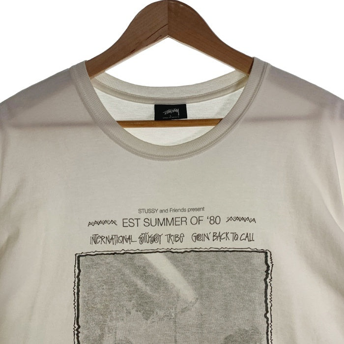 STUSSY ステューシー EST SUMMER OF ’80 フォトプリントTシャツ ホワイト Size L 福生店