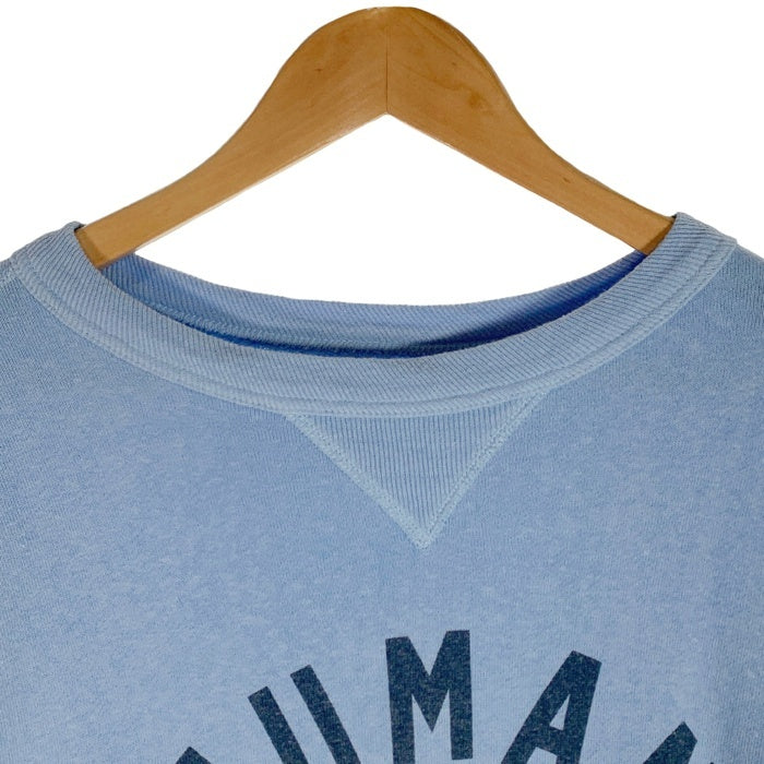 HUMAN MADE ヒューマンメイド タイガー プリント クルーネックスウェットトレーナー 前V ブルー 水色 Size L 福生店