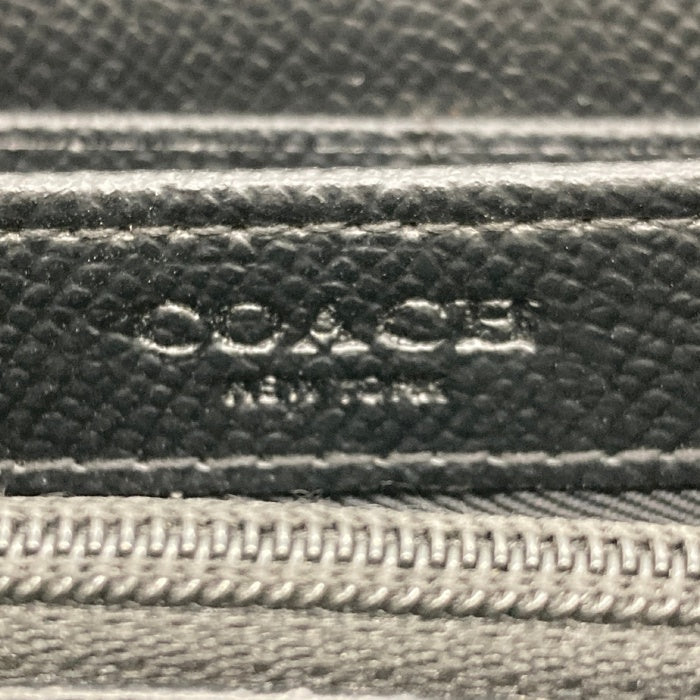 COACH コーチ F53834 シグネチャー ラウンドファスナー 長財布 ブラック 瑞穂店