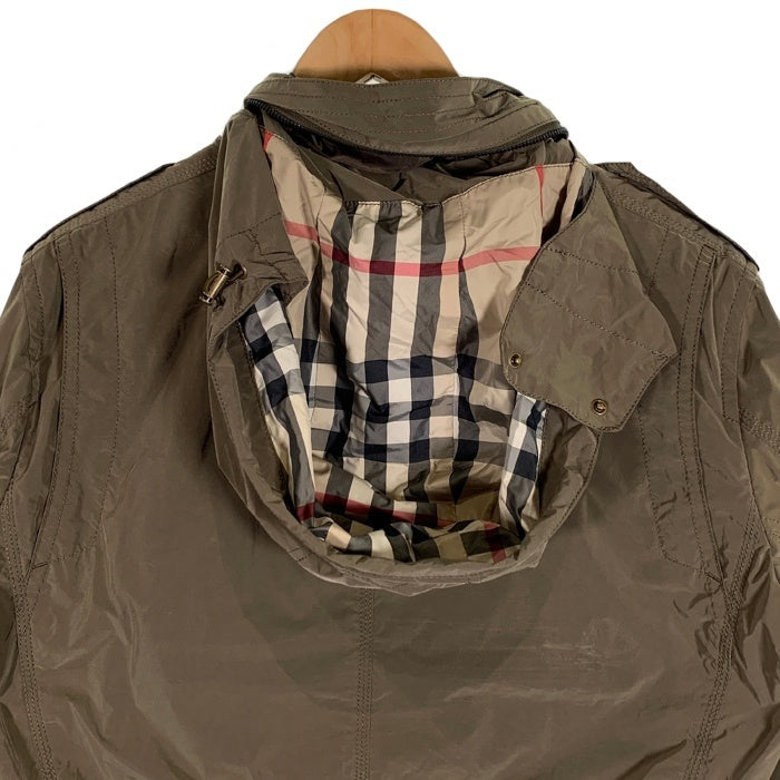 BURBERRY LONDON バーバリーロンドン M-65型 ナイロン コットン ミリタリージャケット カーキ A1F50-111-78 Size L 福生店