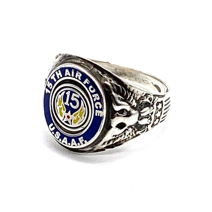 PHERROW'S フェローズ U.S.A.A.F. 15TH AIR FORCE RING エアフォース シルバーリング SILVER Size 19号 福生店