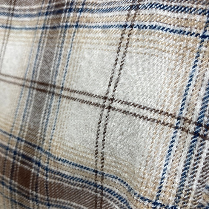 FTC エフティーシー チェック ネルシャツ ベージュ×ブラウン sizeXL 瑞穂店