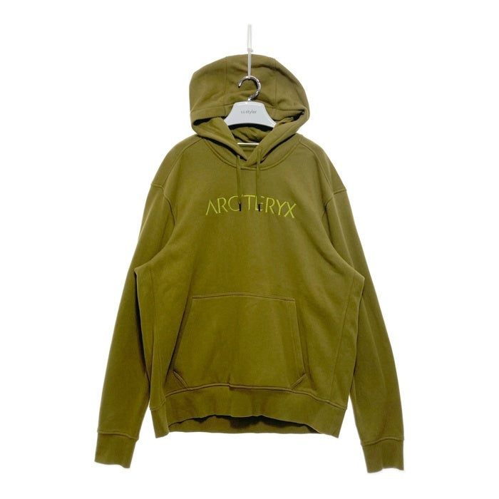ARC'TERYX アークテリクス 刺繡ロゴ プルオーバースウェットパーカー オリーブ 16427-76235 04/15 Size XXL 瑞穂店