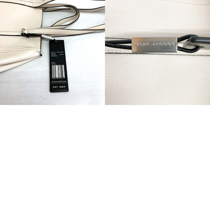 MARC JACOBS マークジェイコブス ２WAY レザー TAG TOTE バッグ ホワイト 瑞穂店
