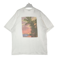 STUSSY ステューシー パームツリー バックフォトTシャツ ホワイト sizeXL※襟汚れあり★ 瑞穂店