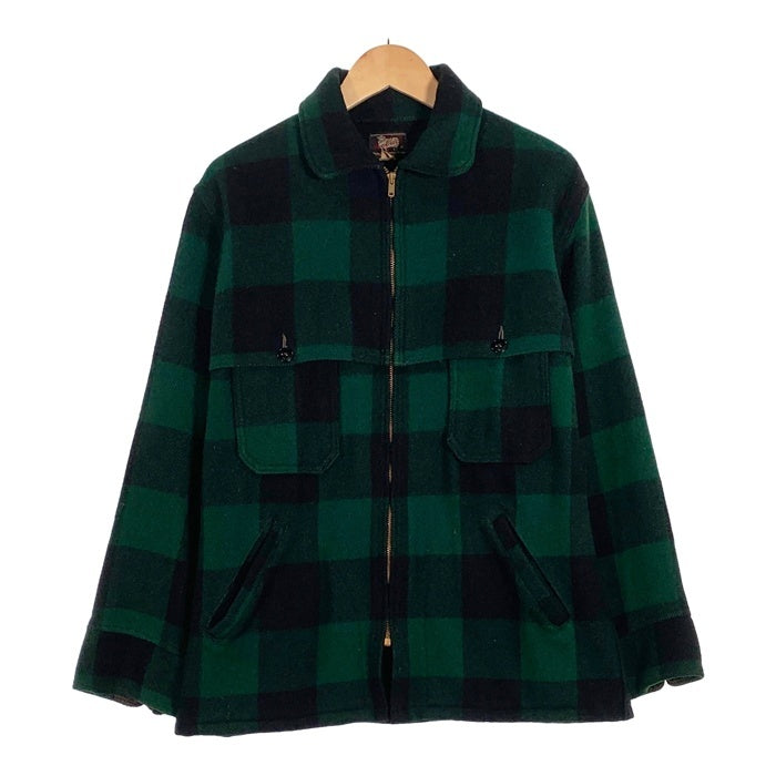 50’s Woolrich ウールリッチ バッファローチェック ウールジャケット マッキーノ グリーン ブラック Size M-L 相当 福生店