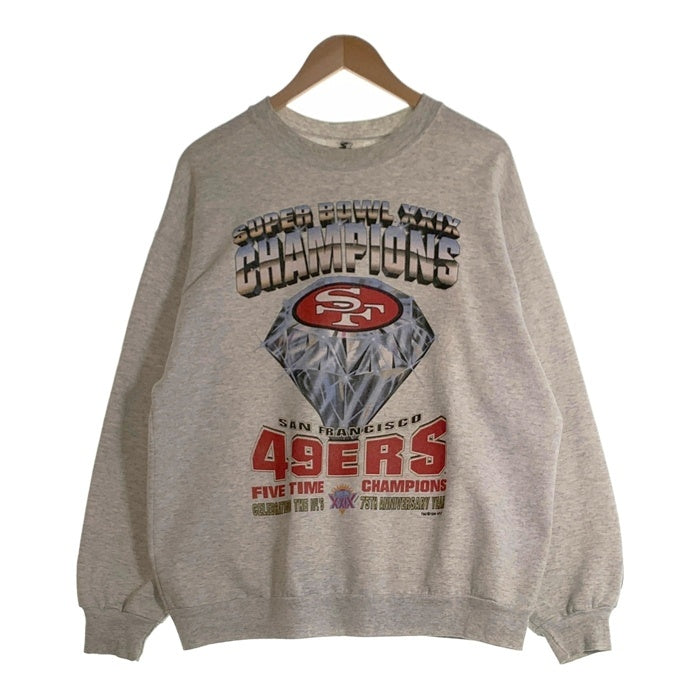 STARTER スターター NFL 1994 Super Bowl XXIX Champs Sanfrancisco 49ers サンフランシスコ フォーティーナイナース グレー Size XL USA製 Size XL 福生店