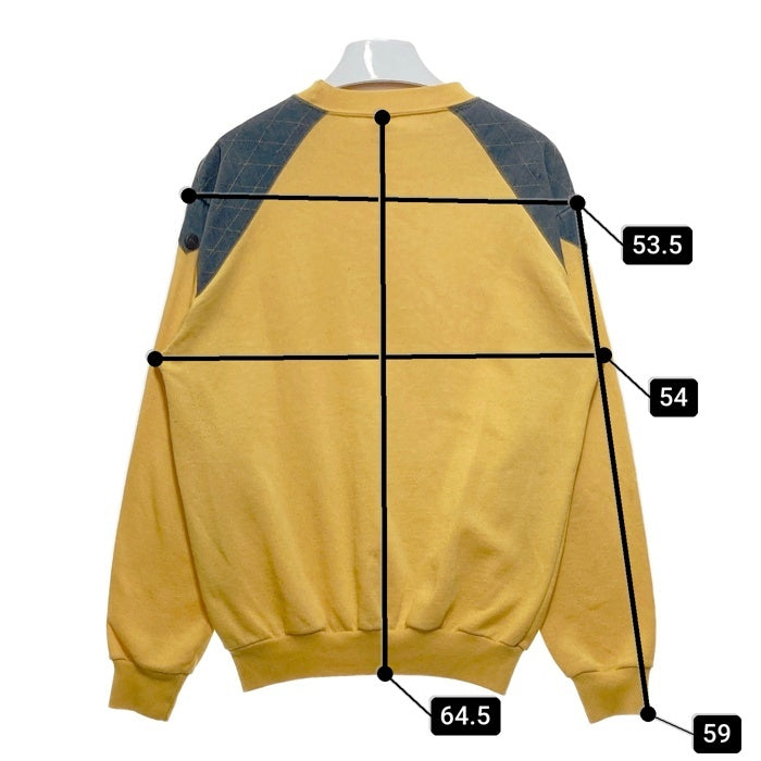 Levi's リーバイス イタリア製 肩デニム切替 スウェットトレーナー イエロー sizeL 瑞穂店