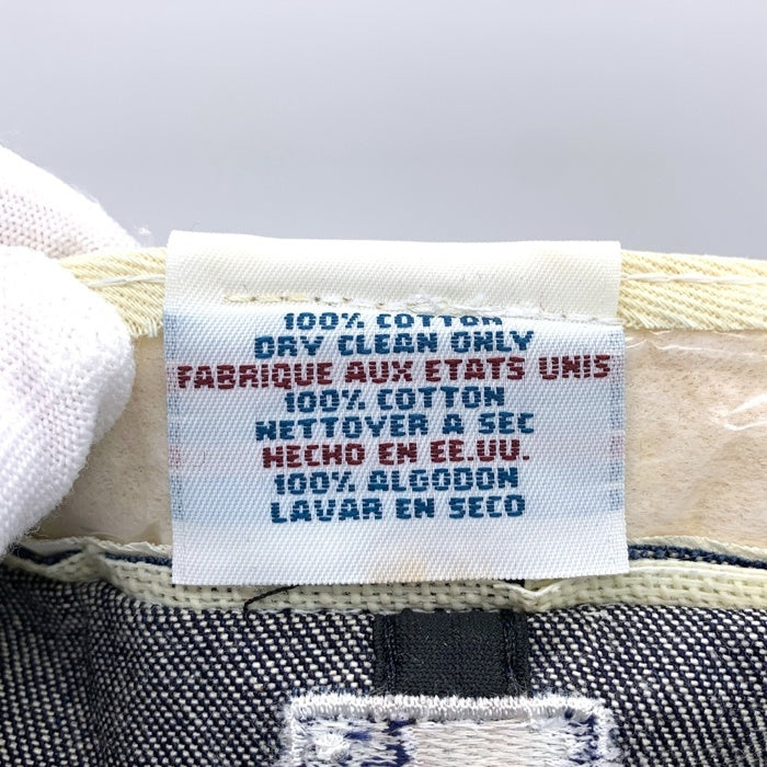 90's New Era ニューエラ 59FIFTY MLB ニューヨーク・ヤンキース デニムベースボールキャップ インディゴ USA製 Size 7 3/8 (58.7cm) 福生店