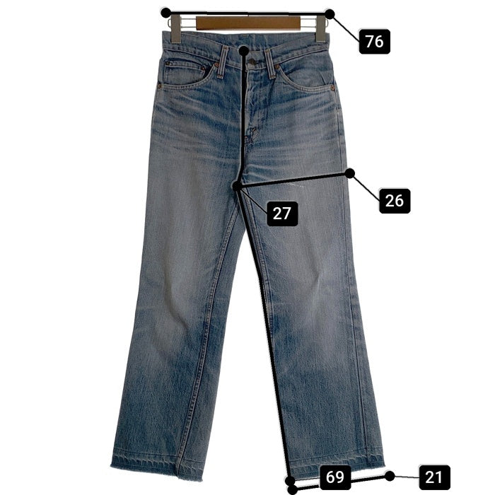 70's Levis リーバイス 517 ボタン裏359 42TALON 不均等V 極東 オレンジカンヌキ デニムパンツ ライトブルー 359-069-0676 フィリピン製 Size ウエスト約76cm 福生店
