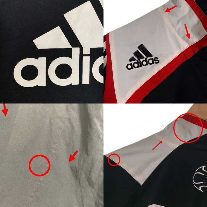 00's adidas アディダス LIVERPOOL FC リバプール ハーフジップ プルオーバージャケット ブラック ポリエステル 07/07 Size JP M 福生店
