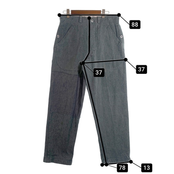 50`s 60`s スイス軍 実物 前期 Denim Work Pants デニム ワーク パンツ グレー Size 80 福生店