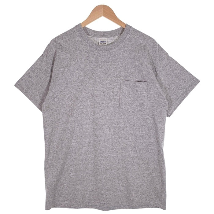 GOODENOUGH グッドイナフ GoodSkill 1周年記念 半袖 ポケT ポケット Tシャツ グレー イエロー Size L 福生店