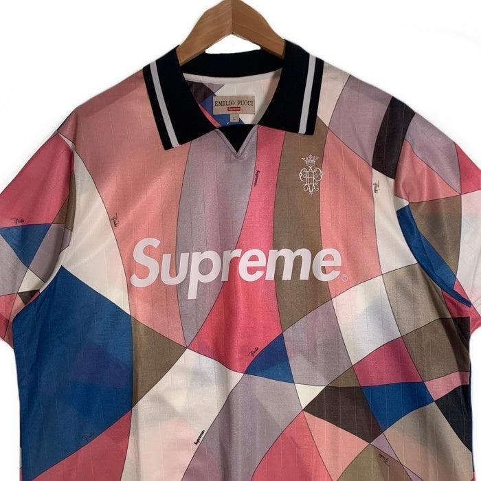 SUPREME シュプリーム Emilio Pucci エミリオ プッチ 21SS Soccer Jersey サッカージャージー ピンク Size L 福生店