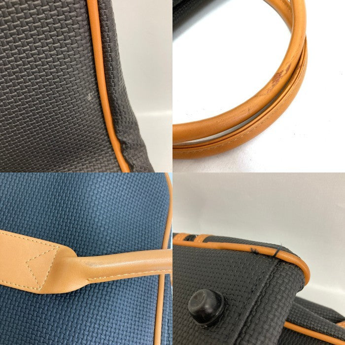 YSLイヴサンローラン YVES SAINT LAURENT PVC ボストンバッグ ブラック 瑞穂店