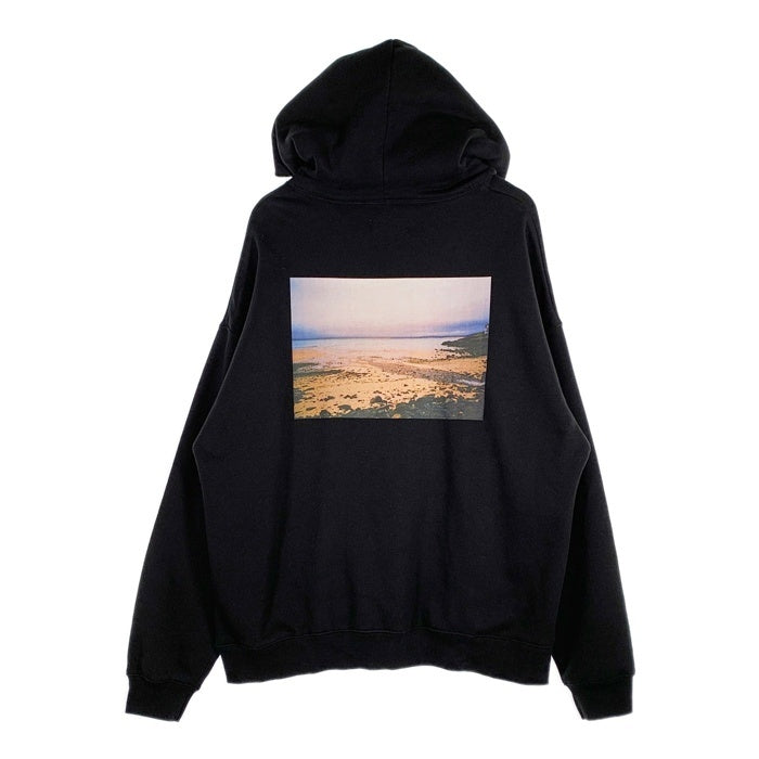 ESSENTIALS エッセンシャルズ バックフォトプリント プルオーバースウェットパーカー ブラック Size L 福生店