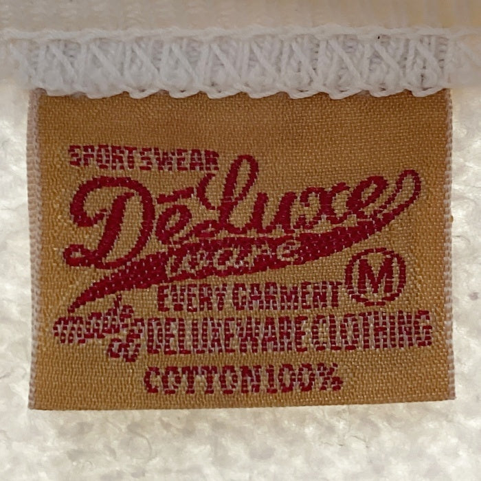 DELUXEWARE デラックスウエア ラグランスリーブ クルーネックスウェットトレーナー ホワイト Size M 瑞穂店