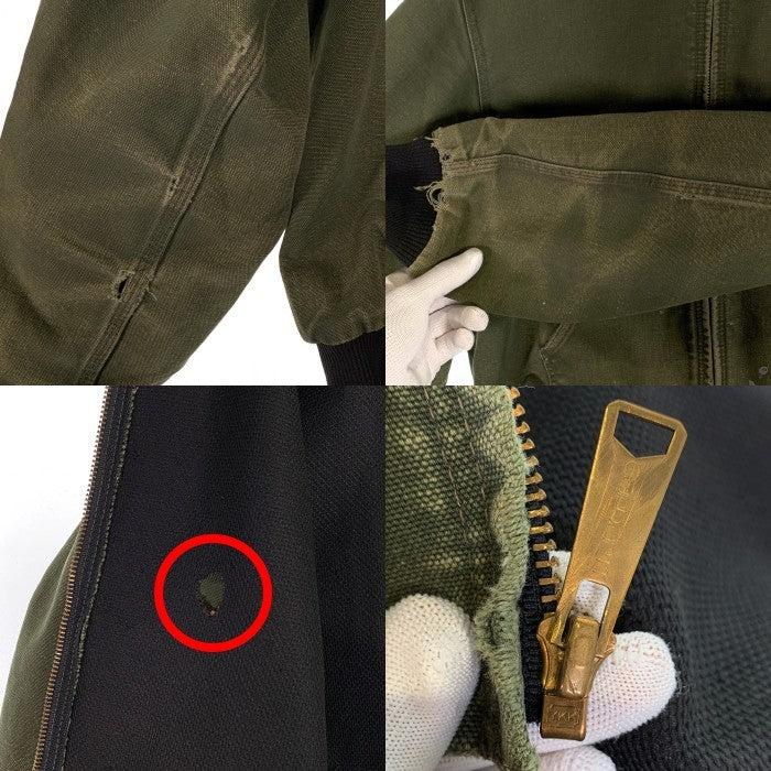 80-90's Carhartt カーハート Active Jacket アクティブジャケット ダック モスグリーン JR104 Size M 福生店