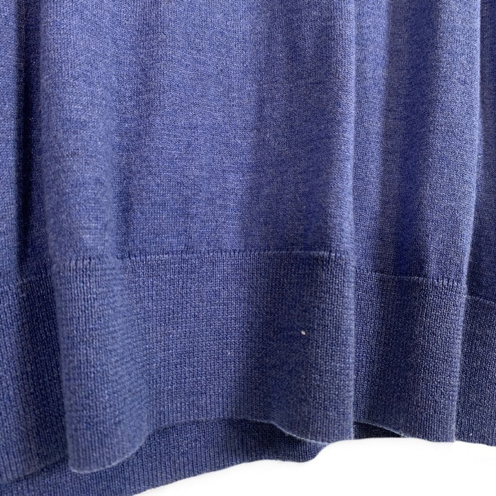 Brooks Brothers ブルックスブラザーズ シルク コットン プルオーバーニットパーカー ブルー 薄手 Size XL 福生店