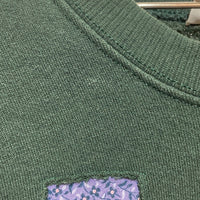 Lee リー USA製 パッチワーク スウェットトレーナー グリーン size2XL 瑞穂店