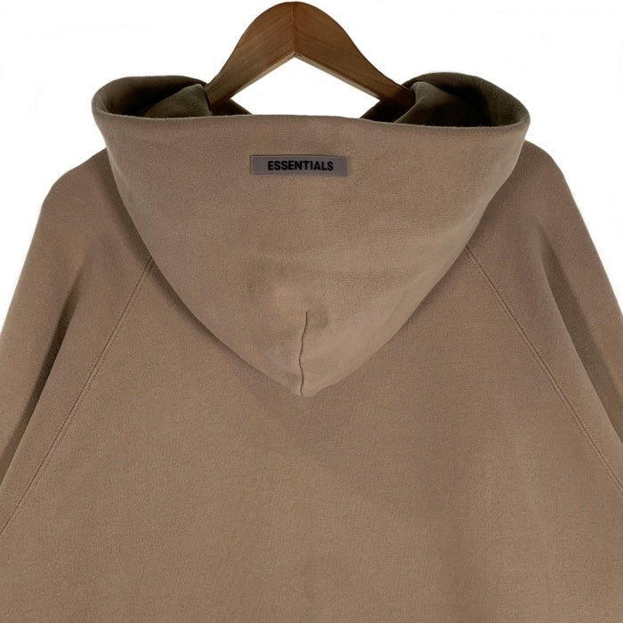 FOG ESSENTIALS エッセンシャルズ フロントラバーロゴプリント プルオーバースウェットパーカー ベージュ Size M 福生店