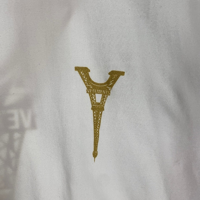 VETEMENTS ヴェトモン  Eiffel Tower Logo T-Shirt エッフェル塔 ロゴプリント Tシャツ ホワイト UA53TR250W Size S 福生店