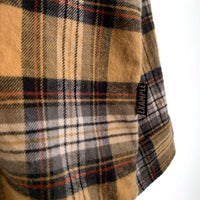 EXAMPLE エグザンプル BB BEAR CHECK SHIRTS 長袖 シャツ ベージュ Size XL 福生店