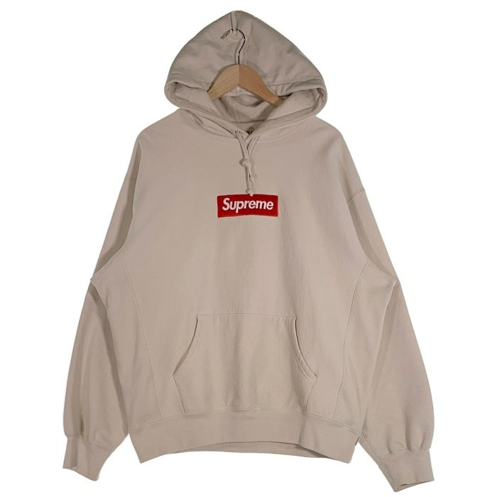 SUPREME シュプリーム 24AW Box Logo Hooded Sweatshirt ボックスロゴ プルオーバースウェットパーカー フーディー アイボリー Size L 福生店