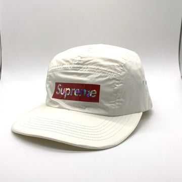SUPREME シュプリーム 19SS Holographic Logo Camp Cap ホログラフィック ロゴ キャンプキャップ プリント ホワイト 福生店