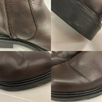 COS コス サイドジップ レザーブーツ ブラウン Size 41 (26cm相当) 瑞穂店