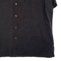 90-00's Havana Jacks Cafe シルク オープンカラーシャツ 半袖 ブラック Size M 福生店