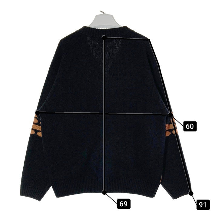 XLARGE エクストララージ 101244015007 BOY KNIT CARDIGAN ニットカーディガン ブラック sizeL 瑞穂店