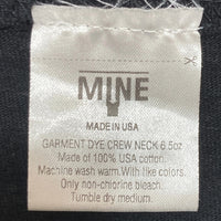 blackmeans ブラックミーンズ mine マイン ロングスリーブ プリントTシャツ ブラック Size 4 瑞穂店