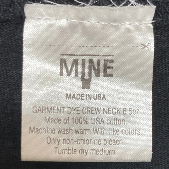 blackmeans ブラックミーンズ mine マイン ロングスリーブ プリントTシャツ ブラック Size 4 瑞穂店