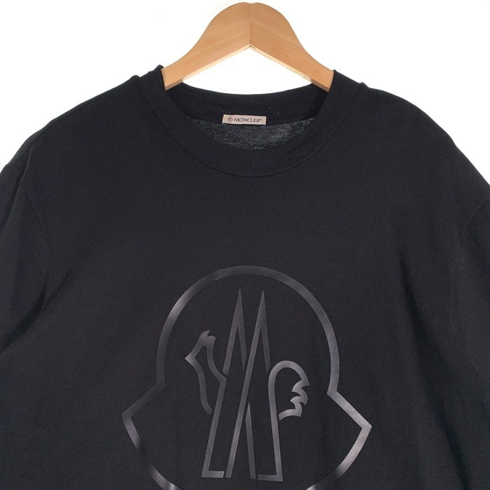 MONCLER モンクレール SS T-SHIRT ロゴ同色プリント Tシャツ ブラック 21年 Size M 福生店